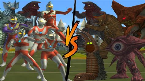 ULTRAMAN VS GAN Q ACE JACK GOLZA TYRANT GOMORA TIGA REIKUBAS