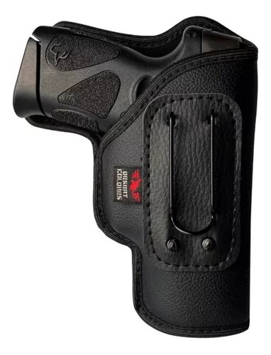 Coldre Velado Interno Para Taurus Gx Em Neoprene E Couro Pu Cor Preto