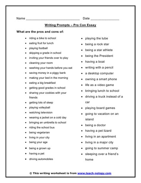 Writing A Pros And Cons Essay - wickedprogram