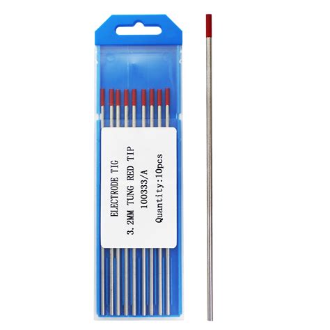 Electrode Tig 32mm X 150mm Red Tip Tungsten For Ssteel 2