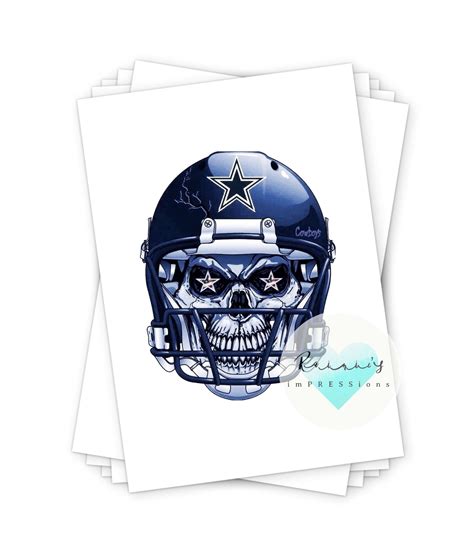 Cowboys Skull SUBLIMATION TRANSFER Ready to Press Sublimation Ready to ...