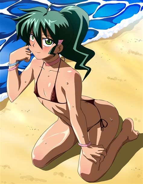 Makino Tomoyasu Jasmine Deltora Quest Deltora Quest 00s 1girl Ahoge Barefoot Beach