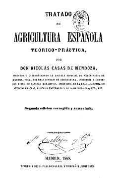 Tratado de agricultura española teórico práctica RAG Real Academia