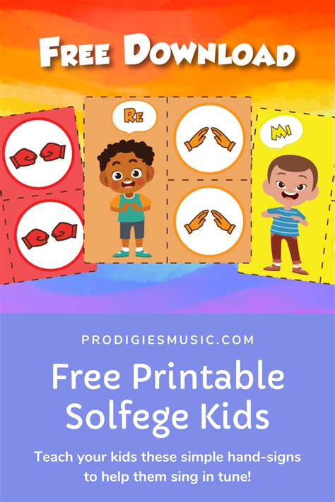 Free Printable Teach Your Kids To Sing In Tune Solfege Hand Signs