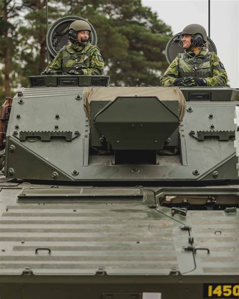 Grkpbv 90 Of The Swedish Armed Forces Armed With Twin 120mm Mortars