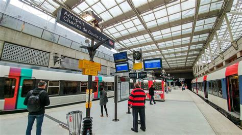 Cdg T2 Airport Paris Rer B Train Platform Paris By Train