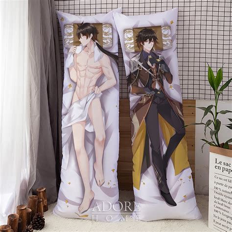 Genshin Impacthotzhongli Dakimakura Anime Hugging Body Pillow Cover Case Etsy