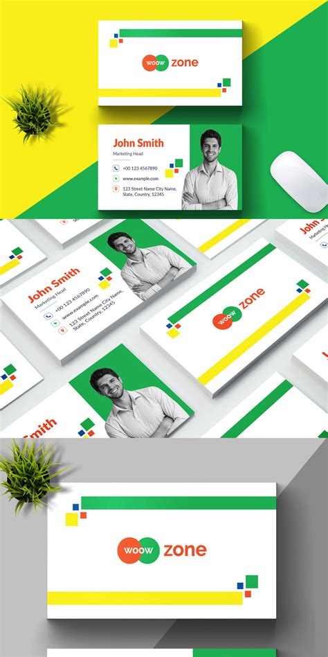 Minimalist Business Cards Template #378934 - TemplateMonster