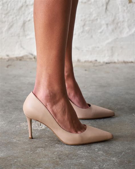 SISTA 8 CM NUDE LEATHER STILETTO Pelin S Shoes Europe