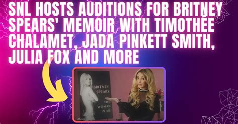 SNL Hosts Auditions For Britney Spears' Memoir With Timothée Chalamet ...