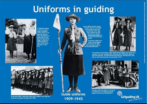 uniform poster | History girl, World thinking day, Girl guides