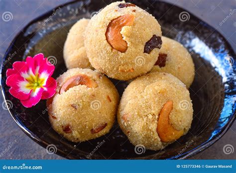 Rava Laddoo South Indian Sweets Stock Photo Image Of Ganesh