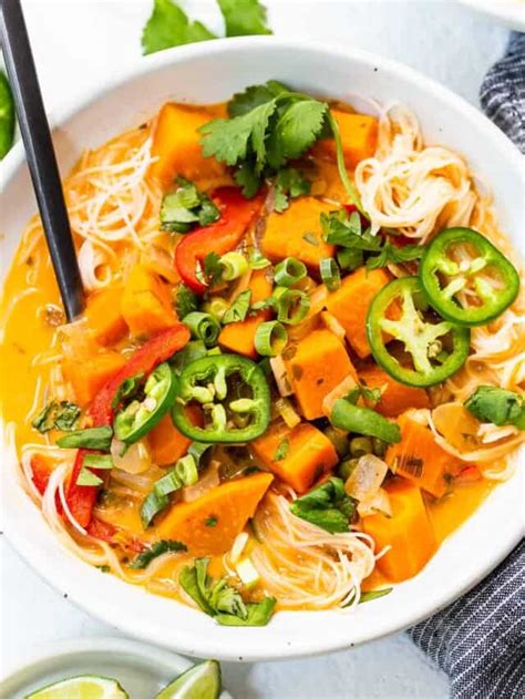 Coconut Thai Curry Soup W Noodles Tasty Made Simple