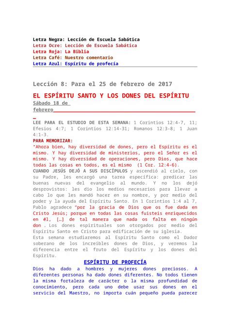 Docx El Espiritu Santo Y Los Done Web Viewletra Negra Lecci N