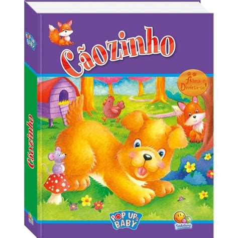 Livro Pop ups Baby Cãozinho Livros de Literatura Infantil