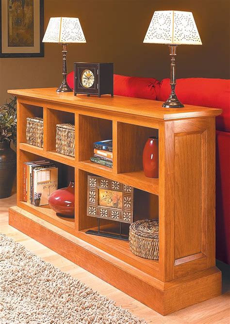 Low Cherry Bookcase Woodworking Project Woodsmith Plans Cherry