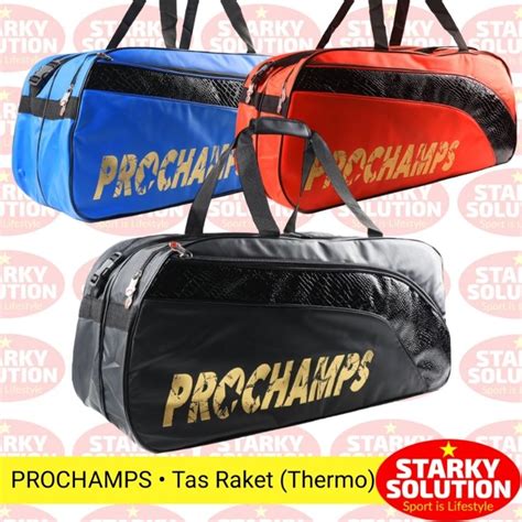 Jual Tas Raket PROCHAMPS 2R Thermo Kotak Bulutangkis Badminton Original