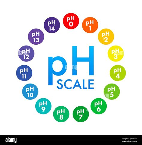 Tabla de escala de valores de ph fotografías e imágenes de alta