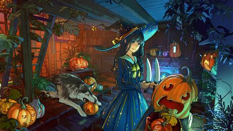 Anime Halloween Wallpapers - 4k, HD Anime Halloween Backgrounds on ...