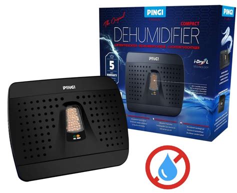 Déshumidificateur Rechargeable PINGI pour coffres Black Edition