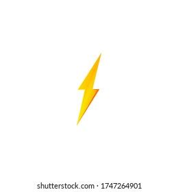 Flash Thunder Bolt Icon High Voltage Stock Vector Royalty Free