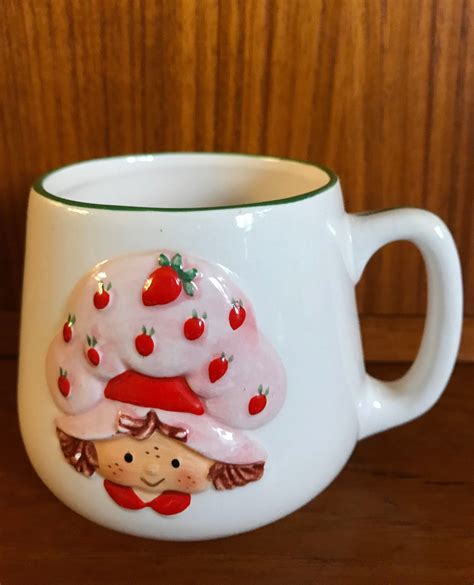 Strawberry Shortcake Mug Strawberry Shortcake Vintage Strawberry Shortcake Mugs