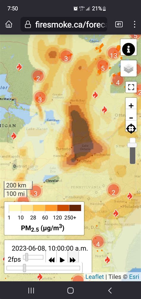 STORM WATCH- Lake Erie on Twitter: "Smoke is filling into the Lake Erie