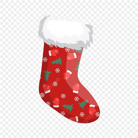 Santa Claus Christmas Vector Png Images 3d Red Christmas Socks Tree Ornaments And Santa Claus