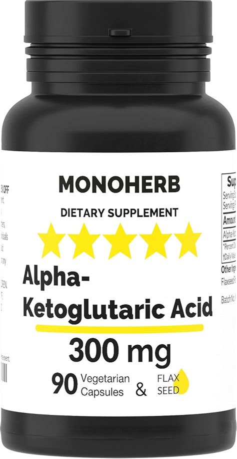 Amazon Alpha Ketoglutaric Acid 300 Mg Per Capsule 90 Vegetarian