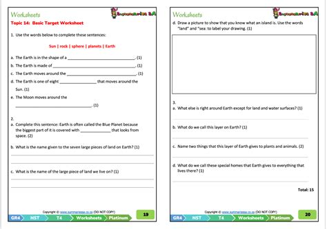 Grade 4 Natural Sciences Technology Term 4 Platinum Activities