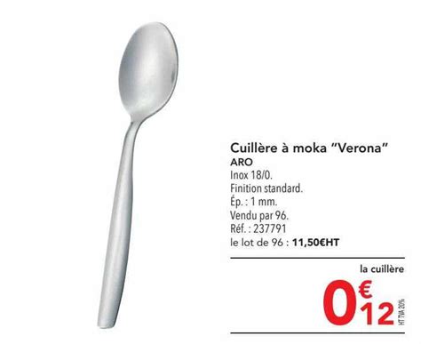 Promo Cuillère à Moka verona Aro chez METRO iCatalogue fr