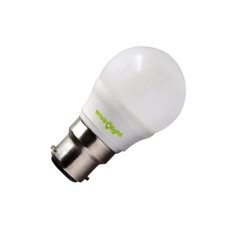 Envirolight W Warm White Led Golfball Bulb Bayonet Cap