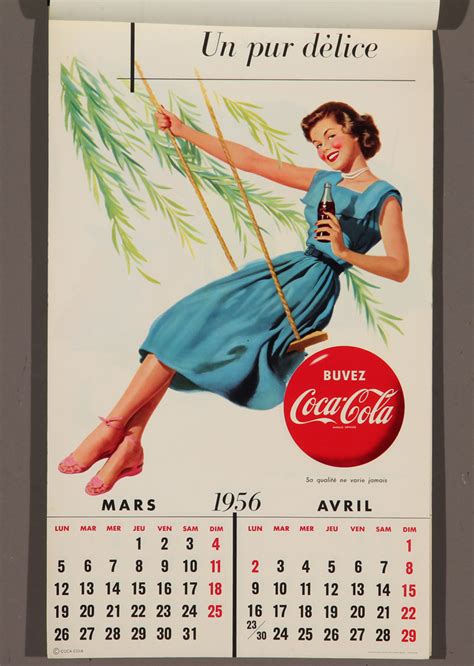 Fransk Coca Cola Kalender Auktionshuset