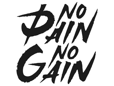 Dribbble Nopainnogain 01 By Zagach Letters