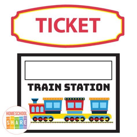 Train Station Dramatic Play Printables - Homeschool Share