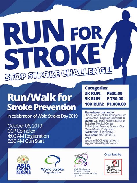 Run For Stroke Stop Stroke Challenge 2019 In Ccp Pinoy Fitness