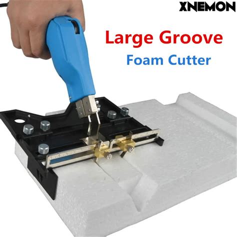 XNEMON Large Groove Electric Hot Knife Foam Cutter Heat Wire Grooving Cutting Tool Foam Cutting