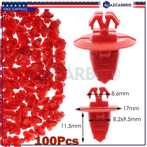 For Toyota 10mm Hole Mudguard Fender Flare Hood Moulding Retainer Clips