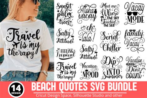 Beach SVG Bundle Summer Svg Bundle Graphic By TinyactionShop Creative