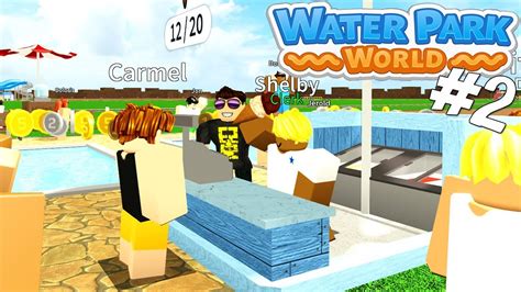 Sælger VAND i vandland Roblox Water Park World Dansk Ep 2 med