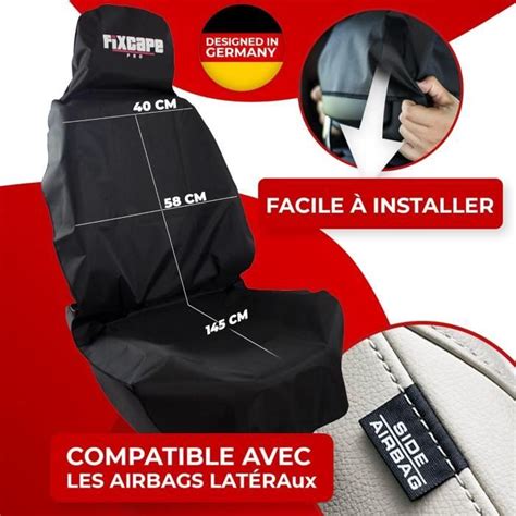 Pro Housse De Siège Avant Voiture Universel Impermeable Couverture