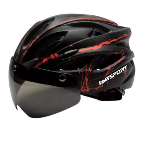 Jual TaffSPORT Helm Sepeda Cycling Bike Helmet Visor Removable