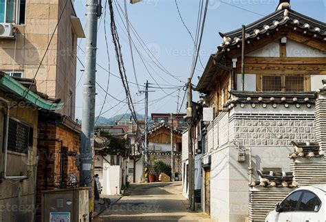 a traditional house in Seoul, Korea 9667062 Stock Photo at Vecteezy