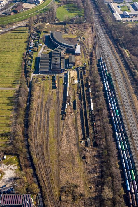 Luftbild Gelsenkirchen Gleisanlagen Am Rundschuppen