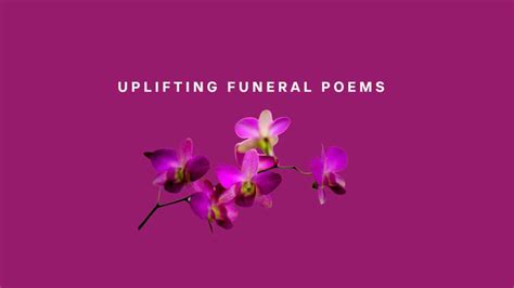 Uplifting Funeral Poems To Comfort And Inspire