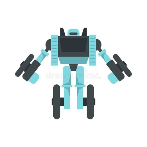 Wheel Robot Transformer Icon Flat Isolated Vector Stock Vector Illustration Of Friendly