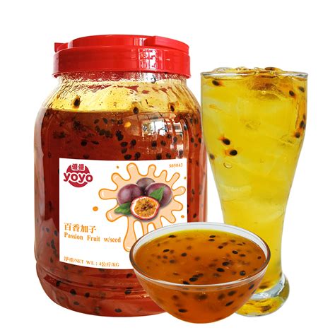 Bubble Tea Syrup Passion Fruit Syrup With Pulp Jam Fruit Taiwan Buy Passion Fruit Syrup With