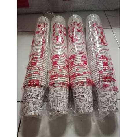 Jual Paper Cup Gelas Kopi Kertas Isi 50pc Shopee Indonesia