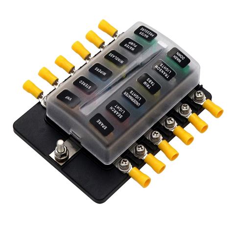 Buy Way Fuse Block V V Led Red Light Indicator Blade Fuse Box