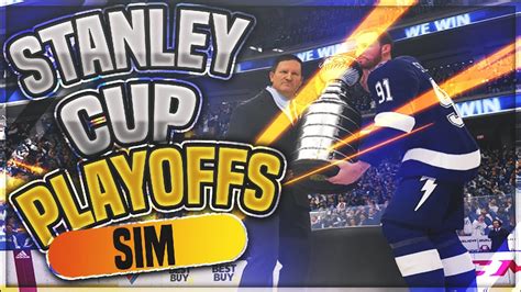 2022 Stanley Cup Playoffs Full Simulation In Nhl 22 Youtube